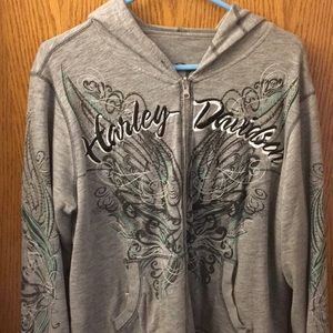 Reversible Harley Davidson hoodie